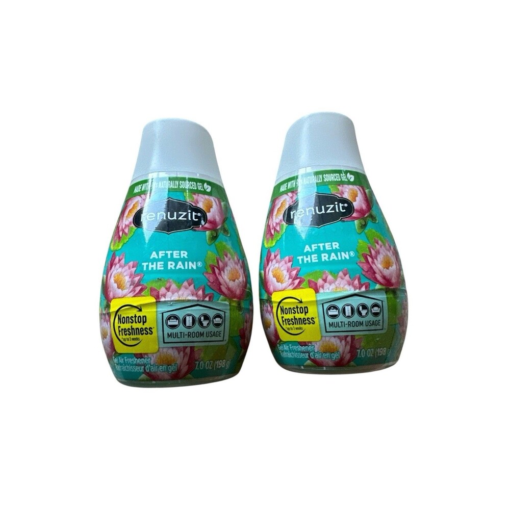 2 Pack - Renuzit Adjustable Gel Air Freshener Cone After the Rain Scent 7 oz